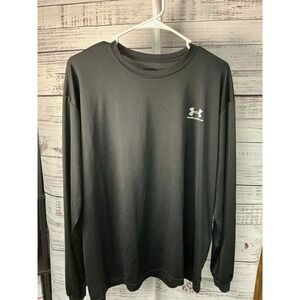 Under Armour Men's Long Sleeve Athletic Training Shirt Black Size L‎